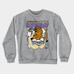 Retro Louisiana Saturday Night Manga Style Crewneck Sweatshirt